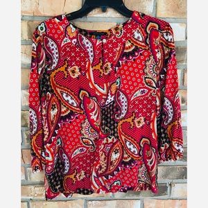 Tommy Hilfiger Women’s Paisley Top    Medium